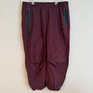 Nike HM7158-652 Mens Size 2XL Tech Woven Oversized Pants Burgundy Crush